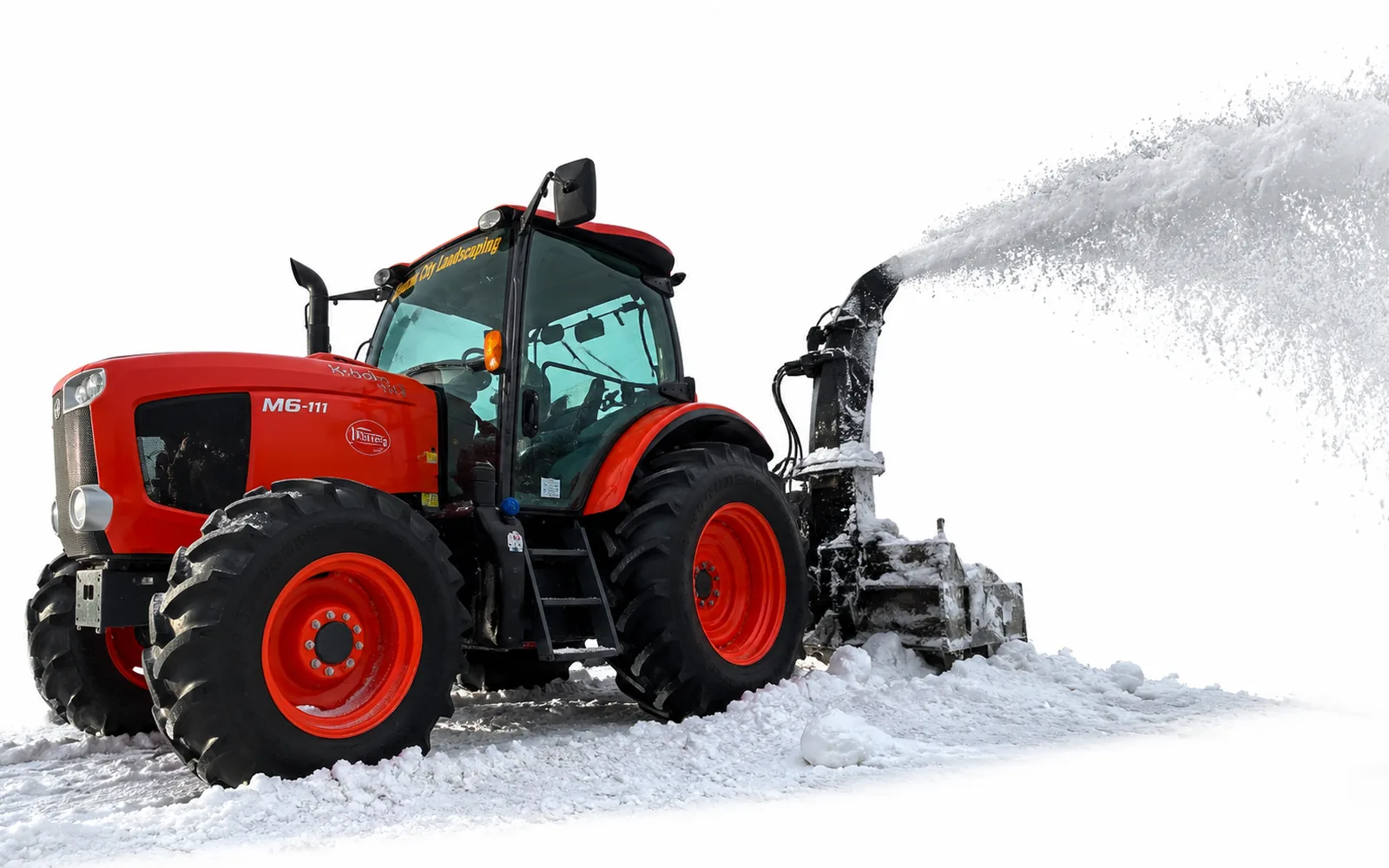 Copper City Landscaping snow blowing equipment